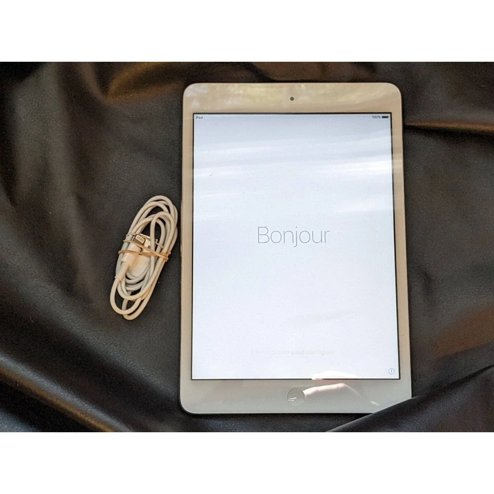 Apple iPad Mini 1 A1432 16GB Wi-Fi 7.9' Silver White 531LL/A Reset WORKING